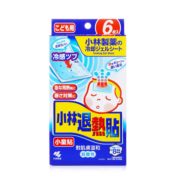Kobayashi Netsusama Cooling Gel Sheet For Child  6pcs