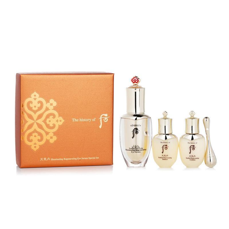 Whoo (The History Of Whoo) Cheongidan Illuminating Regenerating Eye Serum Special Set: Eye Serum 25ml+ Balancer 25ml+ Emulsion ... (Exp. Date: 02/2023)  4pcs