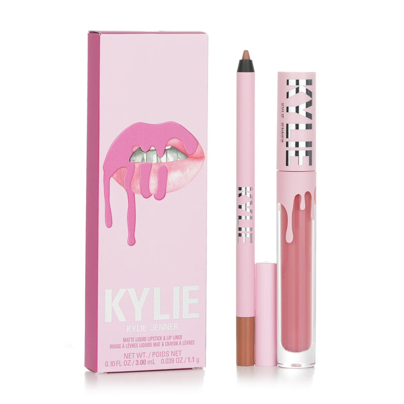 Kylie By Kylie Jenner Matte Lip Kit: Matte Liquid Lipstick 3ml + Lip Liner 1.1g - # 808 Kylie Matte  2pcs