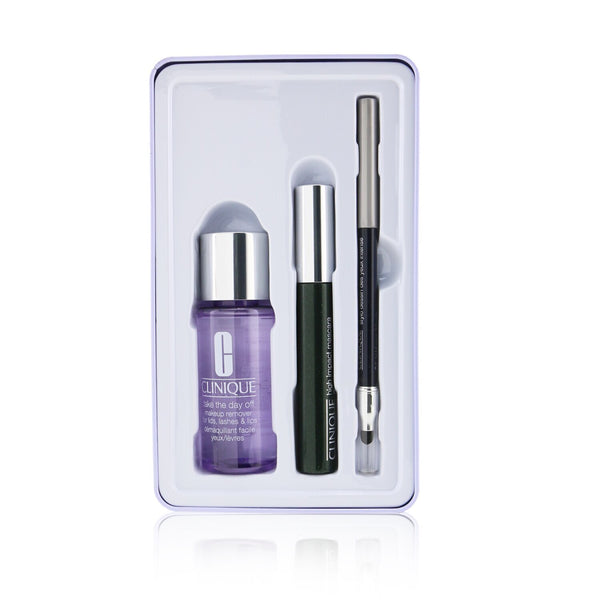Clinique Jet Set Liftoff Lashes: Quickliner 0.28g + Take The Day Off Remover 50ml +High Impact Mascara 7ml  3pcs
