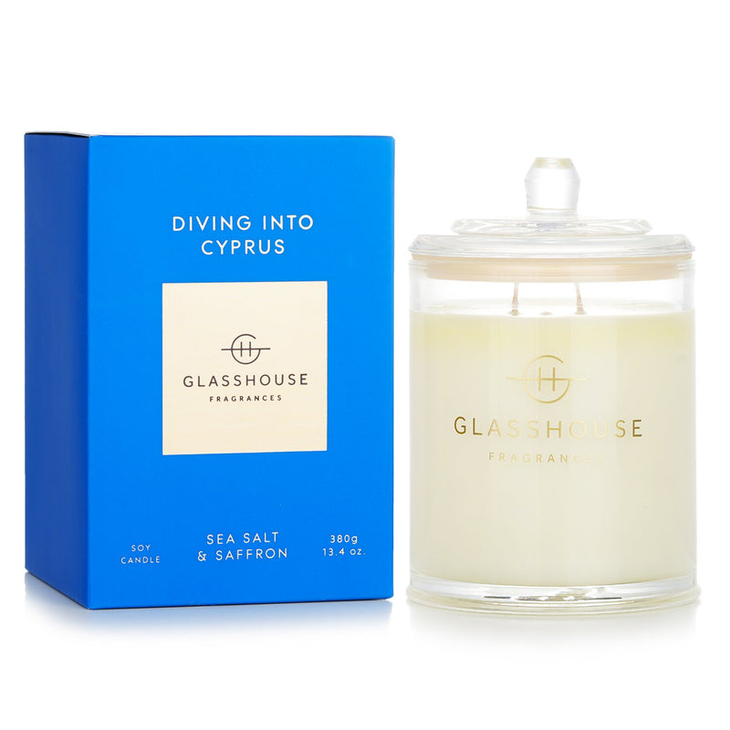 Glasshouse Triple Scented Soy Candle - Diving Into Cyprus (Sea Salt & Saffron)  380g/13.4oz