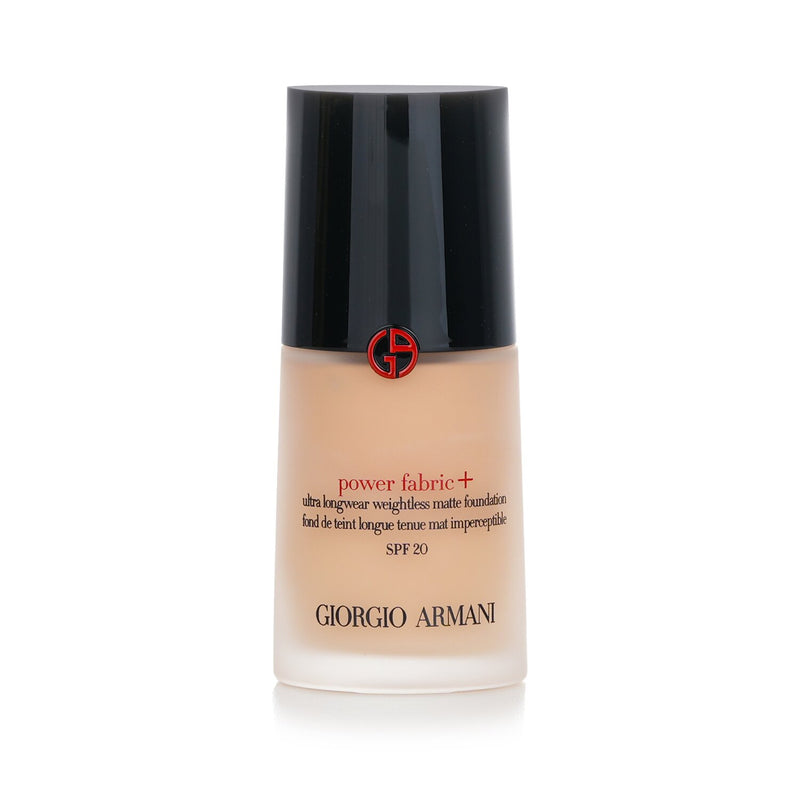 Giorgio Armani Power Fabric+ Ultra Longwear Weightless Matte Foundation SPF 20 - # 3  30ml/1oz