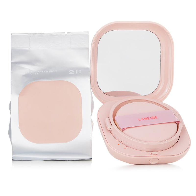 Laneige Neo Cushion Glow SPF50+ with Extra Refill - # 21 Beige  2x15g/0.5oz