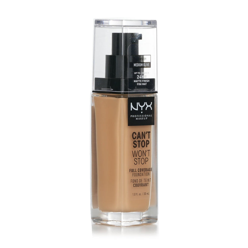 NYX Can't Stop Won't Stop Full Coverage Foundation - # Medium Olive  18ml/0.6oz