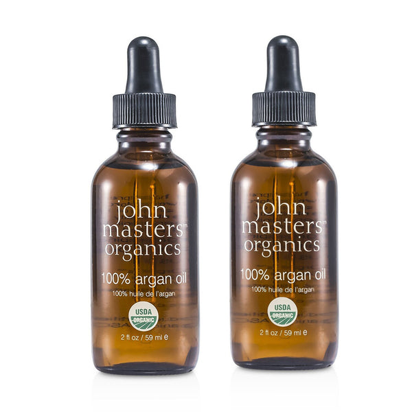 John Masters Organics 100% Argan Oil AO Duo Pack  2x59ml/2oz