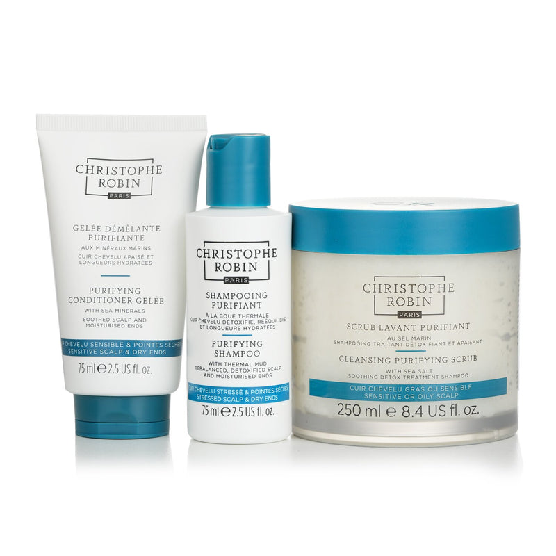 Christophe Robin The Hair Detox Ritual Set:  3pcs