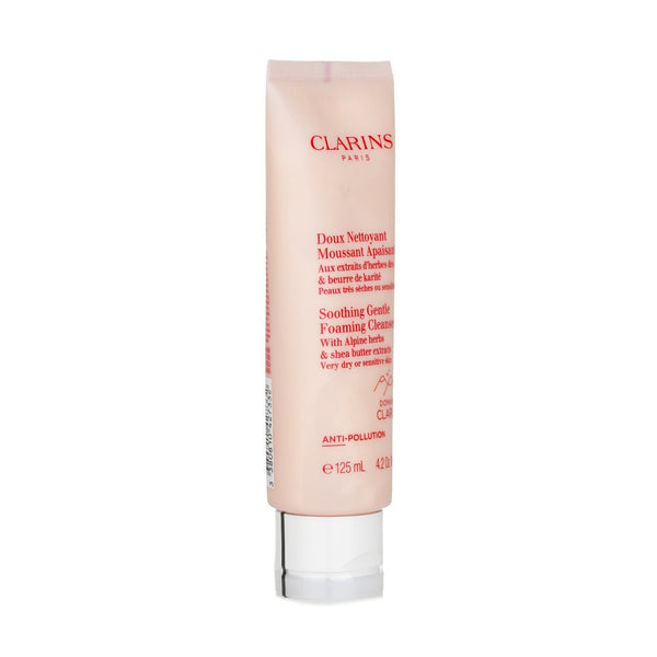 Clarins Soothing Gentle Foaming Cleanser with Alpine Herbs & Shea Butter Extracts - Very Dry or Sensitive Skin  125ml/4.2oz