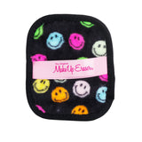 MakeUp Eraser Smiley 7 Day Set (7x Mini MakeUp Eraser Cloth, 1x Hair Claw Clip + 1x Bag)  8pcs+1bag