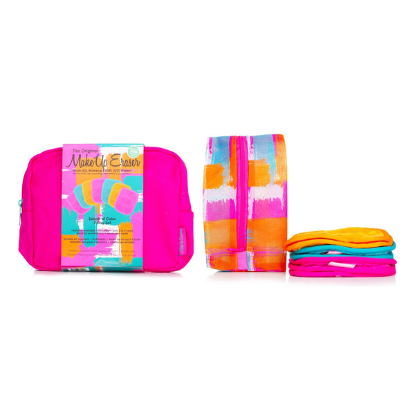 MakeUp Eraser Splash of Color 7 Day Set (7x Mini MakeUp Eraser Cloth + 1x Bag)  7pcs+1bag
