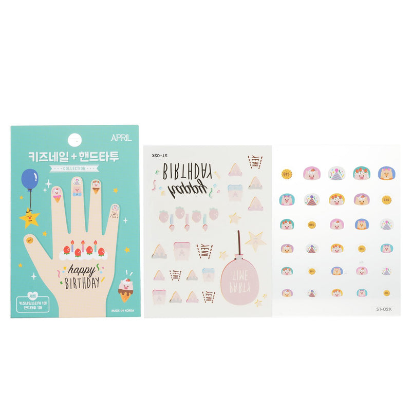 April Korea April Nail + Hand Tattoo - # ST-01K  1pc