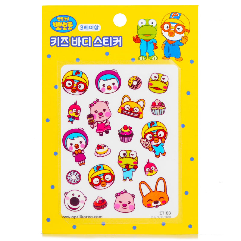 April Korea Pororo Body Sticker - # PT04  1pc