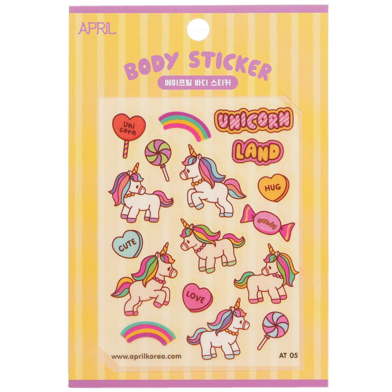 April Korea April Body Sticker - # AT 02  1pc