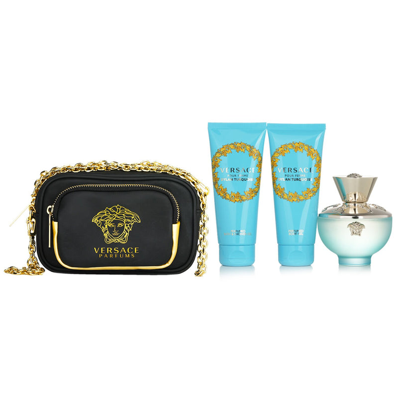 Versace Dylan Turquoise Coffret:  3pcs+1Bag