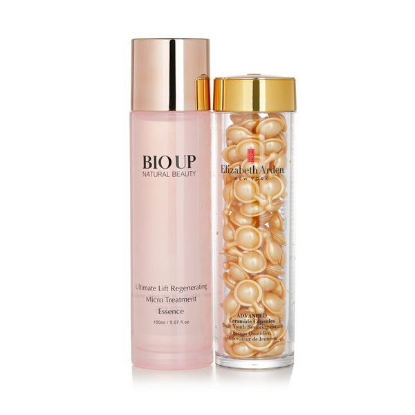 Elizabeth Arden Ceramide Capsules Daily Youth Restoring Serum - ADVANCED 90caps (Free: Natural Beauty BIO UP Treatment Essence 150ml)  2pcs