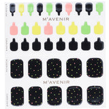Mavenir Nail Sticker (Black) - # Black Neonstar Pedi  36pcs