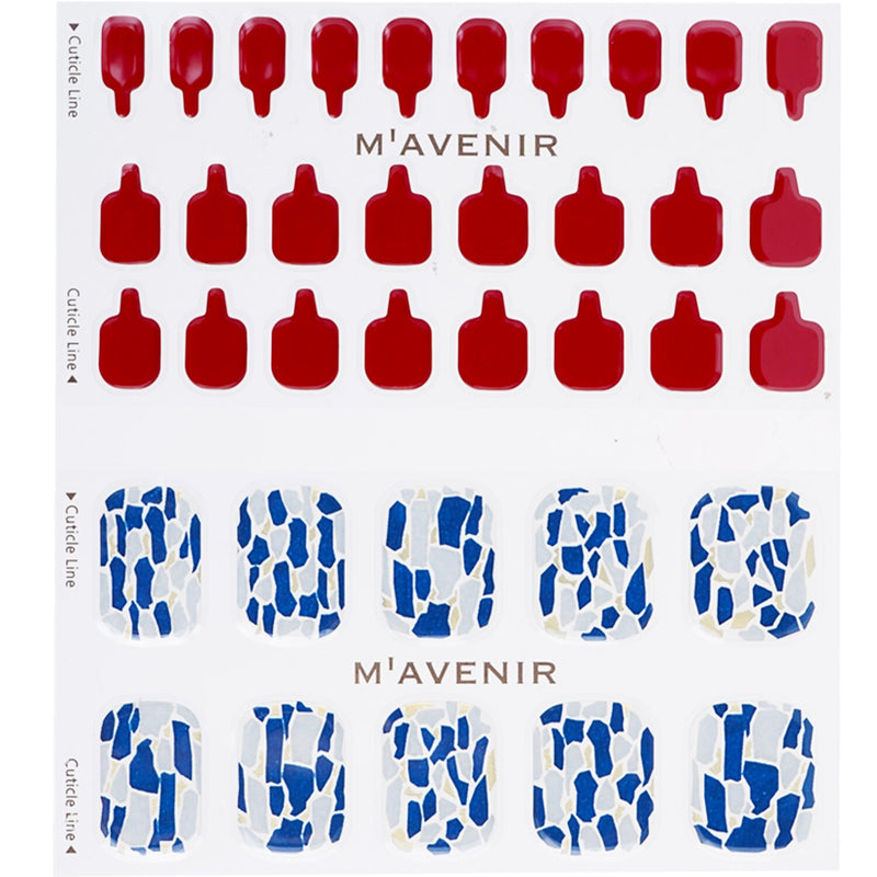 Mavenir Nail Sticker (Patterned) - # Shell We Burgundy Pedi  36pcs