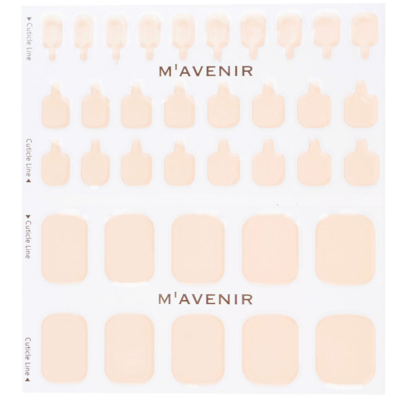 Mavenir Nail Sticker (Pink) - # Classic Babypink Pedi  36pcs