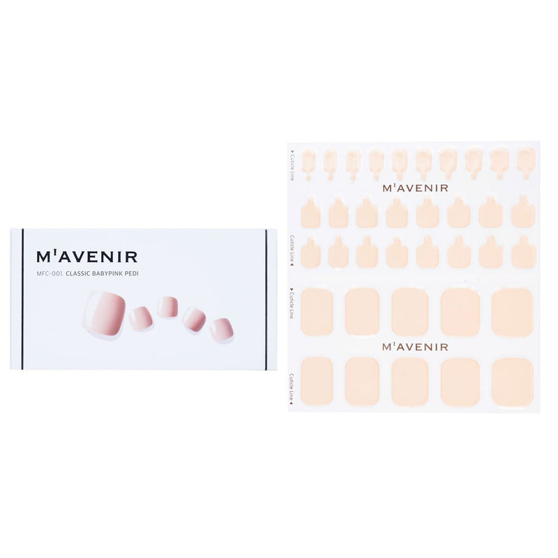 Mavenir Nail Sticker (Pink) - # Classic Babypink Pedi  36pcs