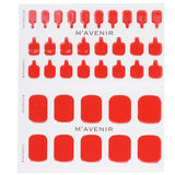 Mavenir Nail Sticker (Red) - # Red Sangria Pedi  36pcs