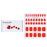 Mavenir Nail Sticker (Red) - # Red Sangria Pedi  36pcs