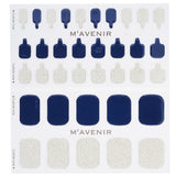 Mavenir Nail Sticker (Blue) - # Navy Gold Topaz Pedi  36pcs