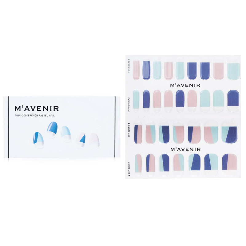 Mavenir Nail Sticker (Assorted Colour) - # French Pastel Nail  32pcs