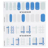 Mavenir Nail Sticker (Patterned) - # Navy Crossline Nail  32pcs