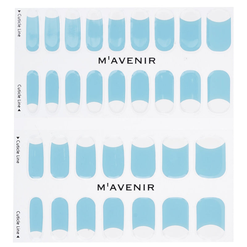 Mavenir Nail Sticker - # Cream Blue Matt Nail  32pcs