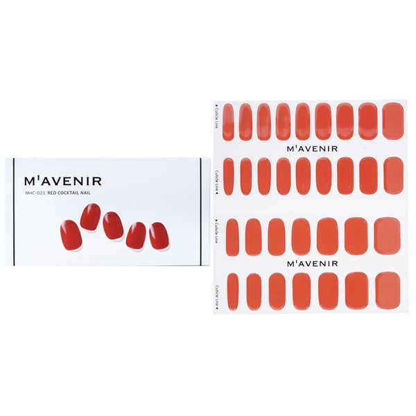 Mavenir Nail Sticker (Red) - # Red Cocktail Nail  32pcs