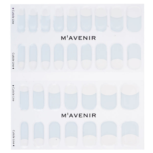 Mavenir Nail Sticker - # White Deep French Nail  32pcs