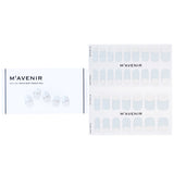 Mavenir Nail Sticker (White) - # White Deep French Nail  32pcs