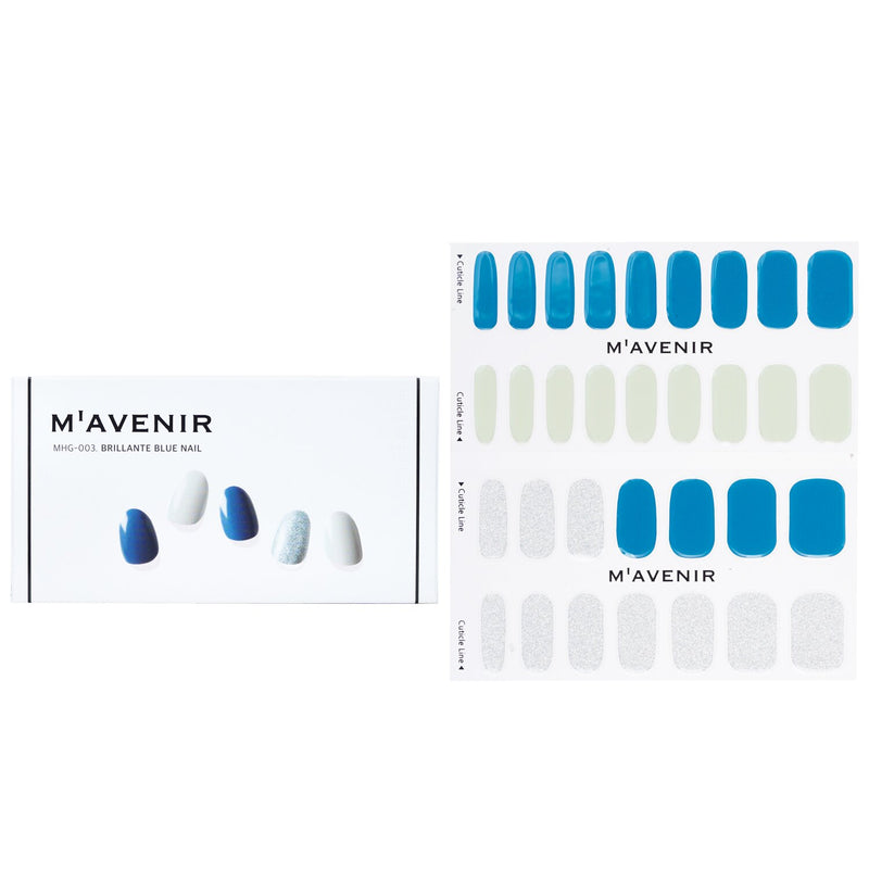 Mavenir Nail Sticker (Blue) - # Brillante Blue Nail  32pcs