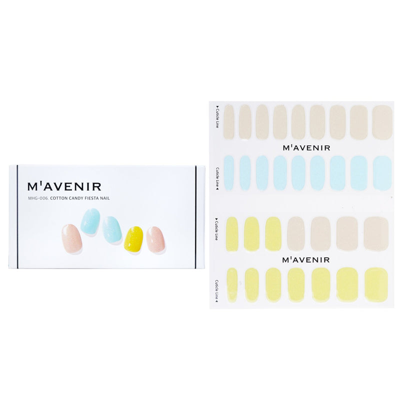 Mavenir Nail Sticker - # White Deep French Nail  32pcs