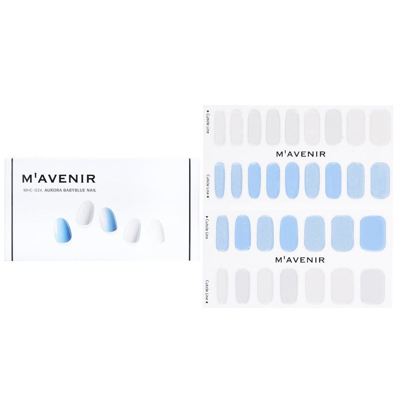 Mavenir Nail Sticker (Blue) - # Aurora Babyblue Nail  32pcs