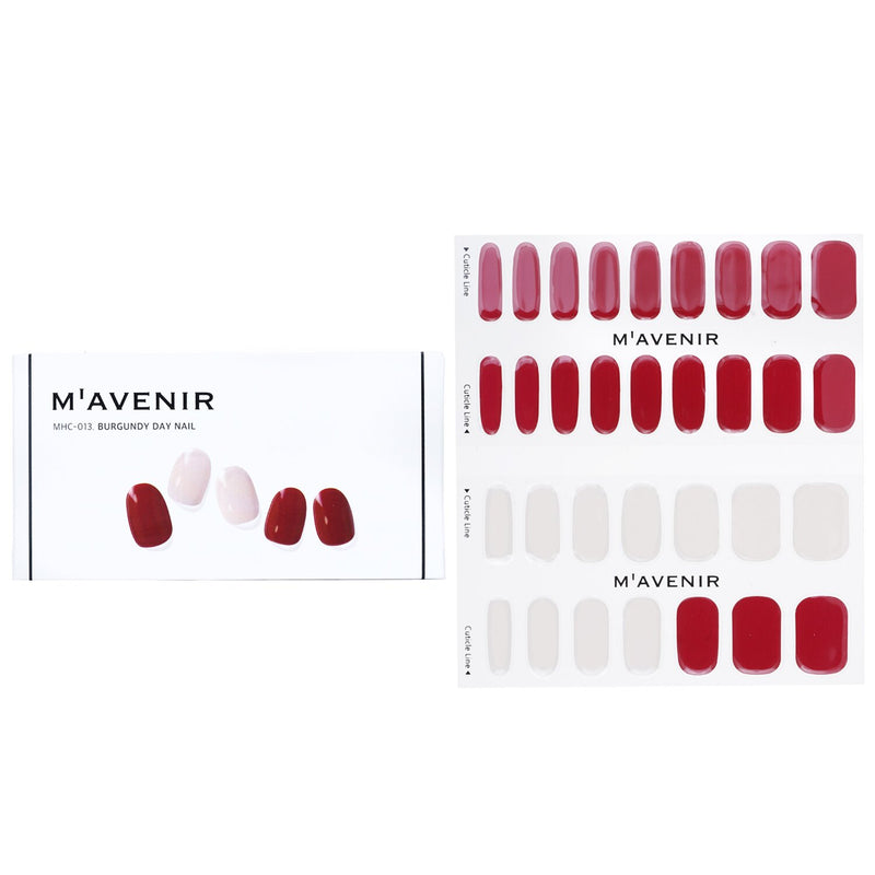 Mavenir Nail Sticker (Red) - # Burgundy Day Nail  32pcs