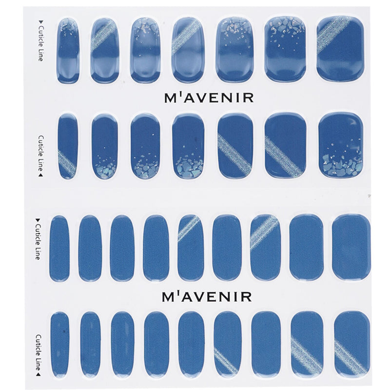 Mavenir Nail Sticker (Blue) - # Deep Shell Blue Nail  32pcs