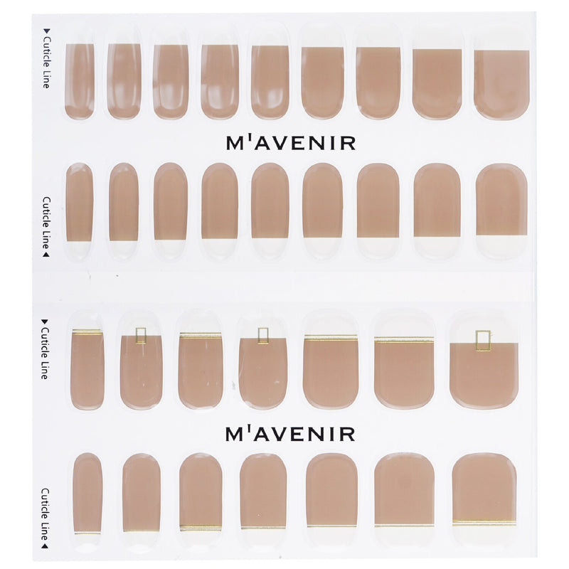 Mavenir Nail Sticker - # Gold Cafe Latte Nail  32pcs