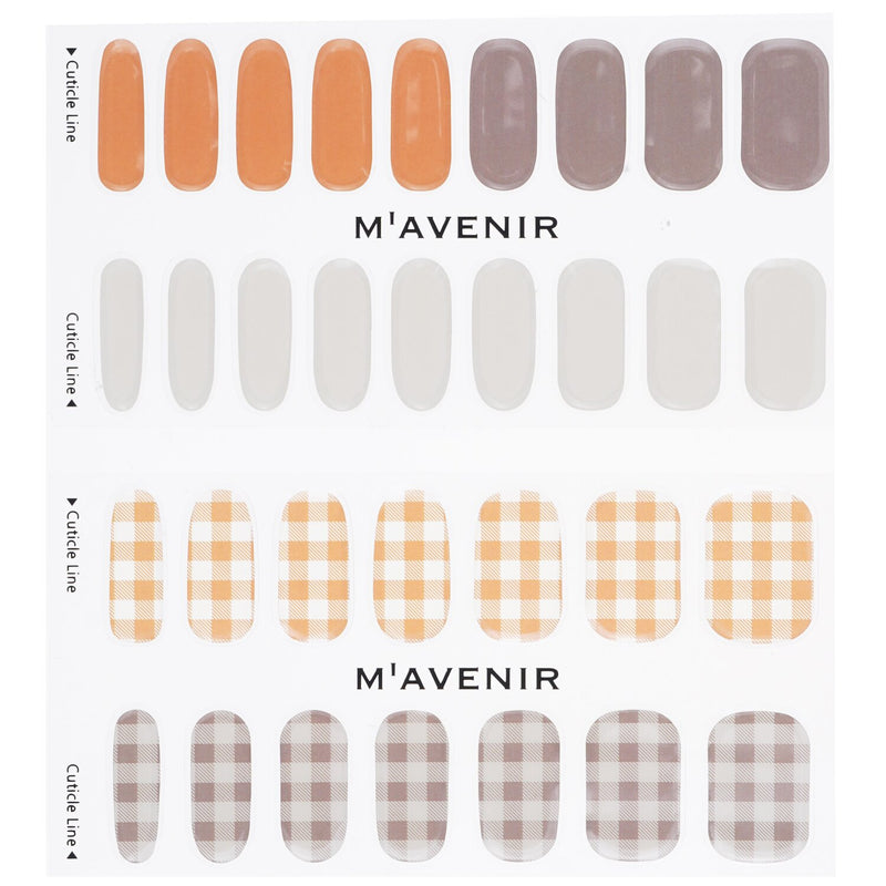 Mavenir Nail Sticker (Patterned) - # Autumn Picnic Check Nail  32pcs