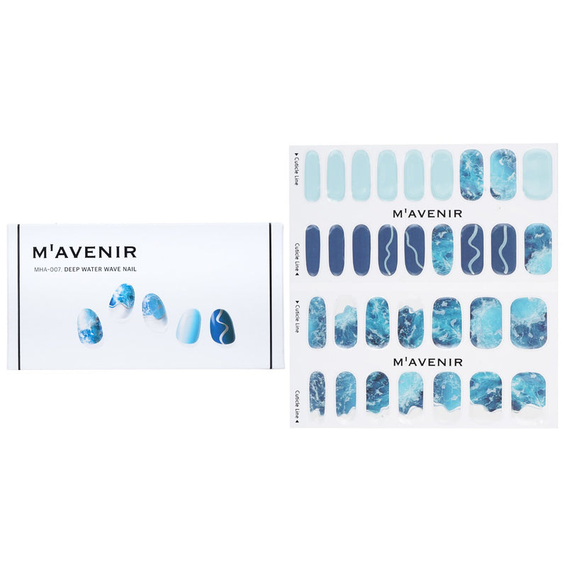 Mavenir Nail Sticker - # Cream Blue Matt Nail  32pcs