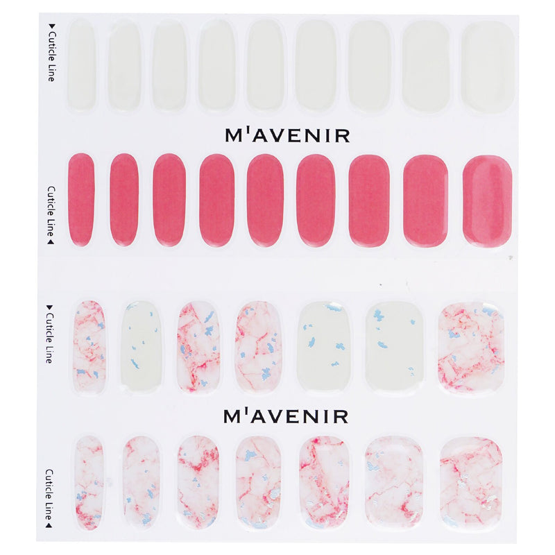 Mavenir Nail Sticker (Pink) - # Rose Quartz Marble Nail  32pcs