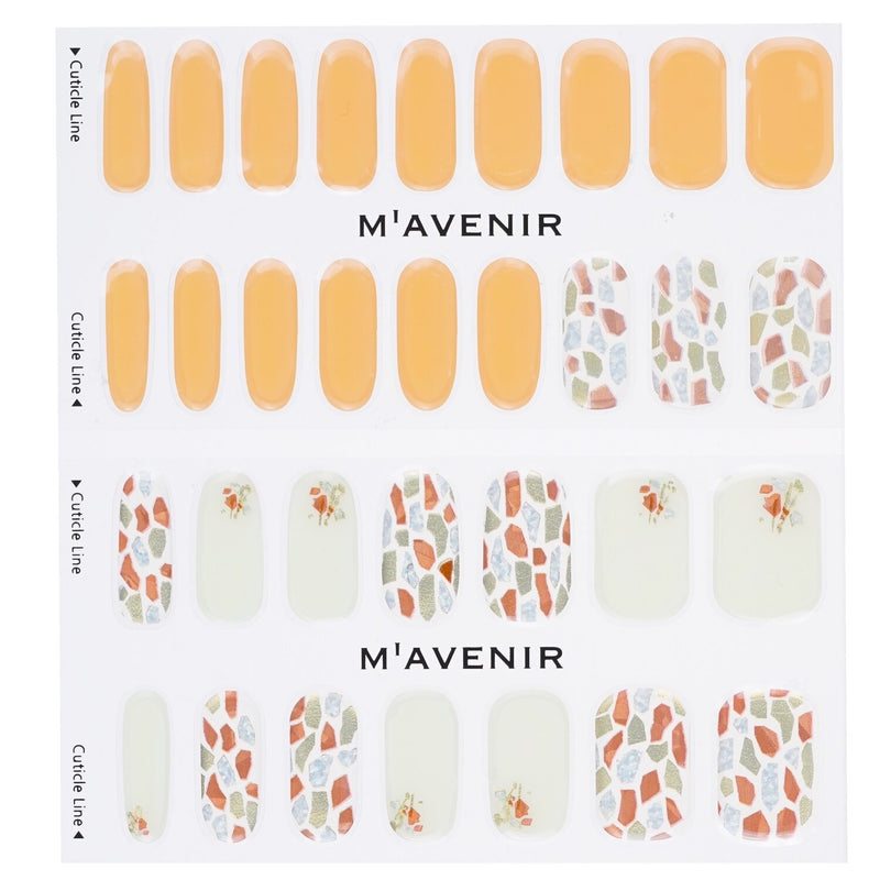 Mavenir Nail Sticker (Orange) - # Coral Shell Garden Nail  32pcs