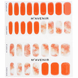 Mavenir Nail Sticker (Orange) - # Marmalade Marble Nail  32pcs