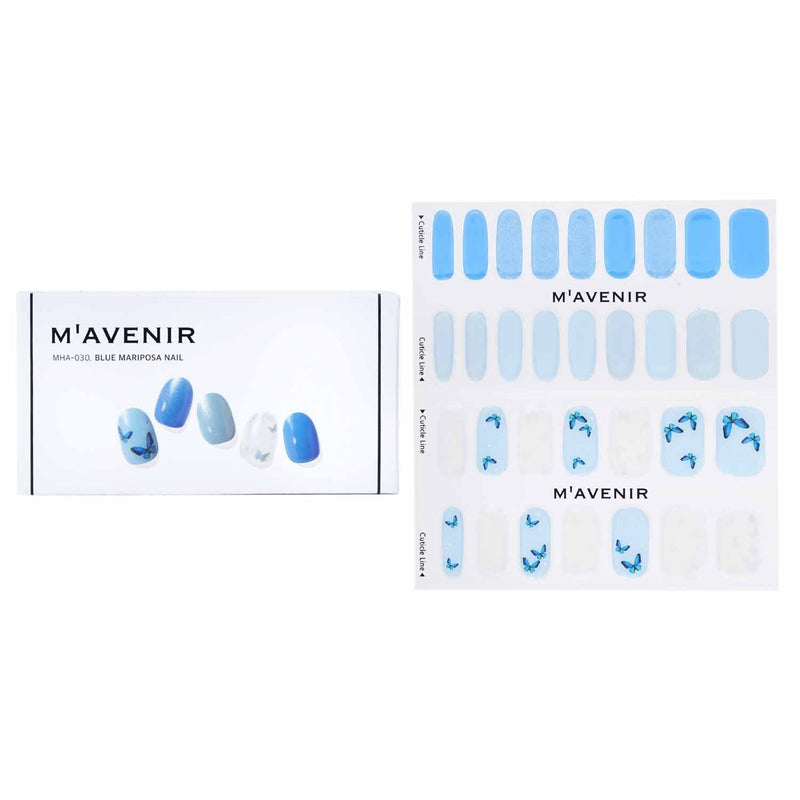 Mavenir Nail Sticker (Blue) - # Aurora Babyblue Nail  32pcs