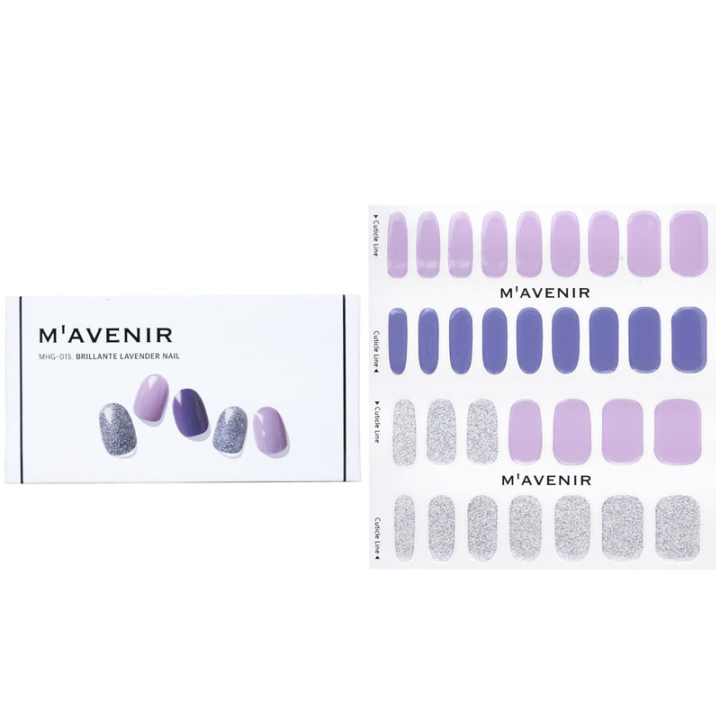 Mavenir Nail Sticker (Purple) - # Brillante Lavender Nail  32pcs