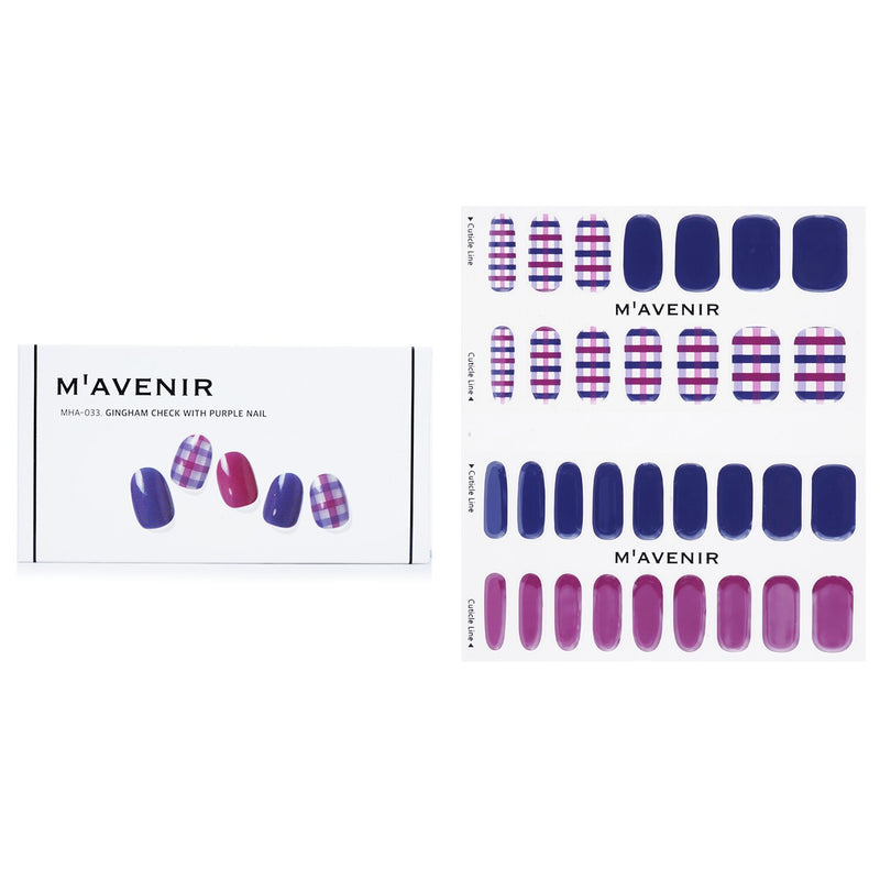 Mavenir Nail Sticker (Patterned) - # Autumn Picnic Check Nail  32pcs