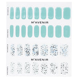 Mavenir Nail Sticker (Blue) - # Splinkle With Tinted Green Nail  32pcs