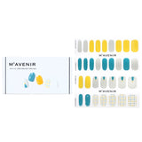 Mavenir Nail Sticker (Assorted Colour) - # Grid And Dot Tree Nail  32pcs