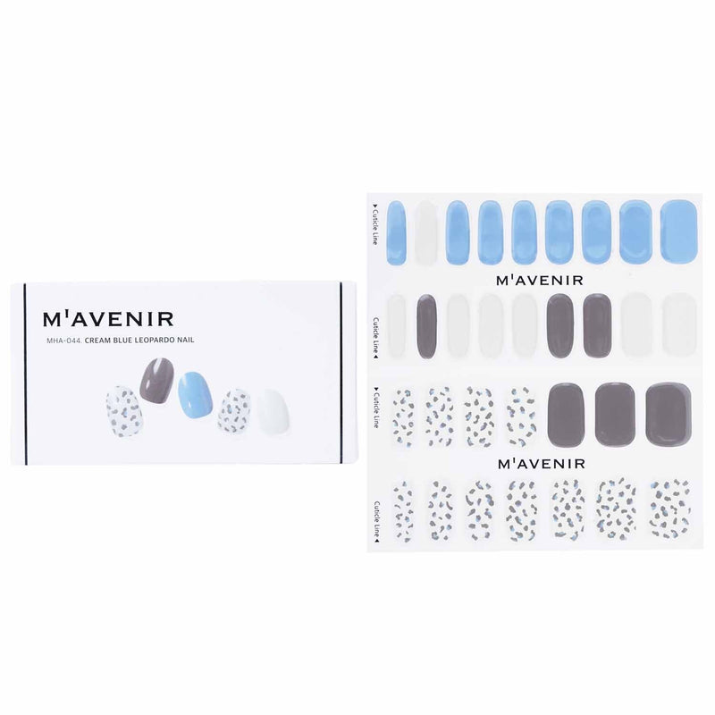 Mavenir Nail Sticker (Patterned) - # Gingham Check With Purple Nail  32pcs