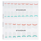Mavenir Nail Sticker (Patterned) - # Sporty French Nail  32pcs