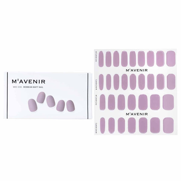 Mavenir Nail Sticker - # Redbean Matt Nail  32pcs